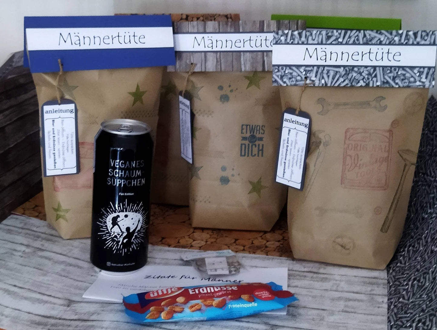 Männertüte, Auszeittüte für Männer Geschenkidee