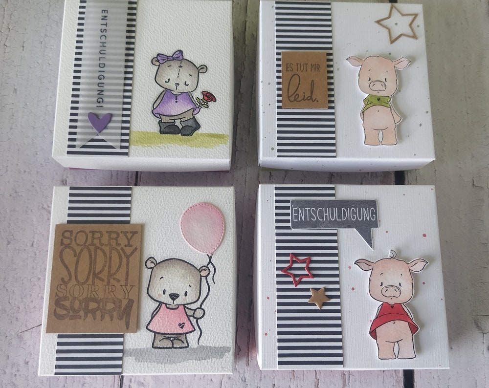 Entschuldigung Schachtel, sorry es tut mir leid leicht gemacht.