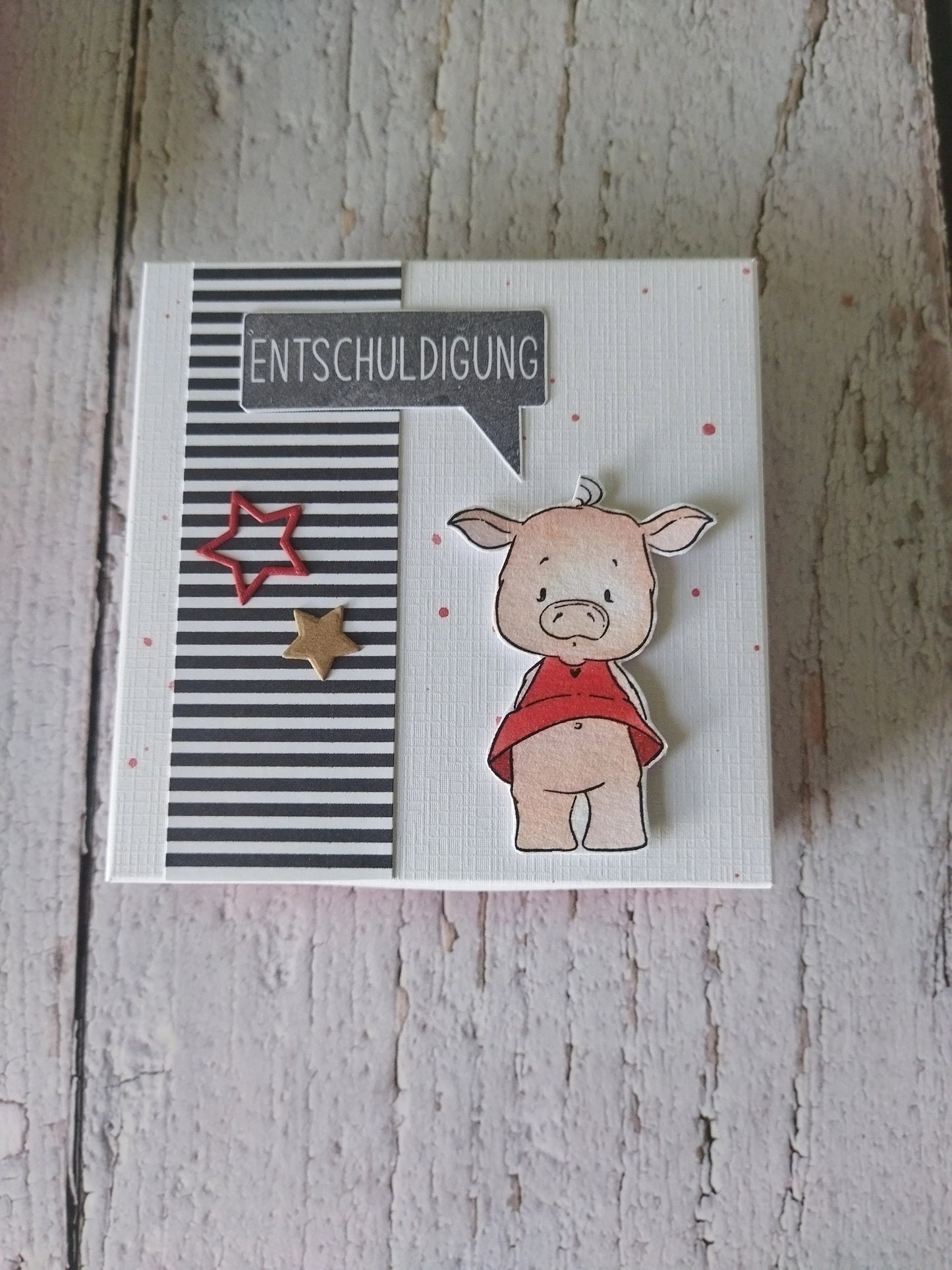 Entschuldigung Schachtel, sorry es tut mir leid leicht gemacht.