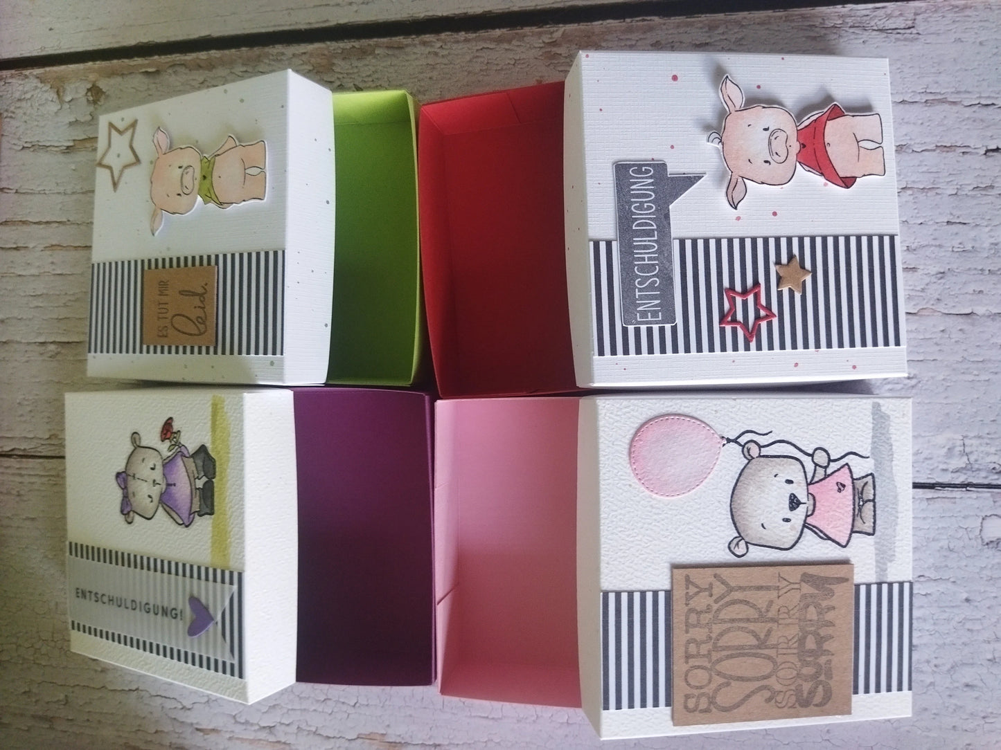 Entschuldigung Schachtel, sorry es tut mir leid leicht gemacht.